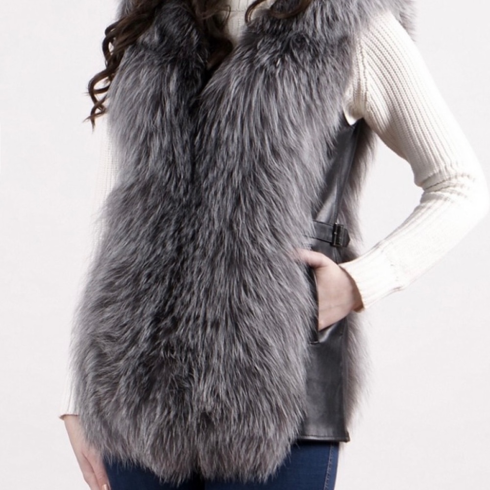 Fox fur vest